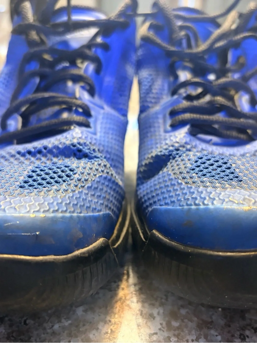 Nike Men’s Royal Blue and Black Athletic Training Shoes